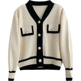 Women's Long Sleeve Button-Front Knit Cardigan