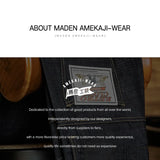 Maden Vintage 13.5OZ Selvedge Raw Denim Jeans Cotton Straight Denim Pants Men's Heavyweight Blue Zip Fly with Pockets Trousers