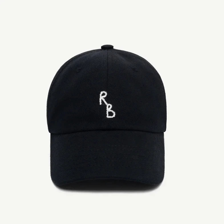 Monogram Cotton Baseball Cap – Hand-Embroidered Dad Hat