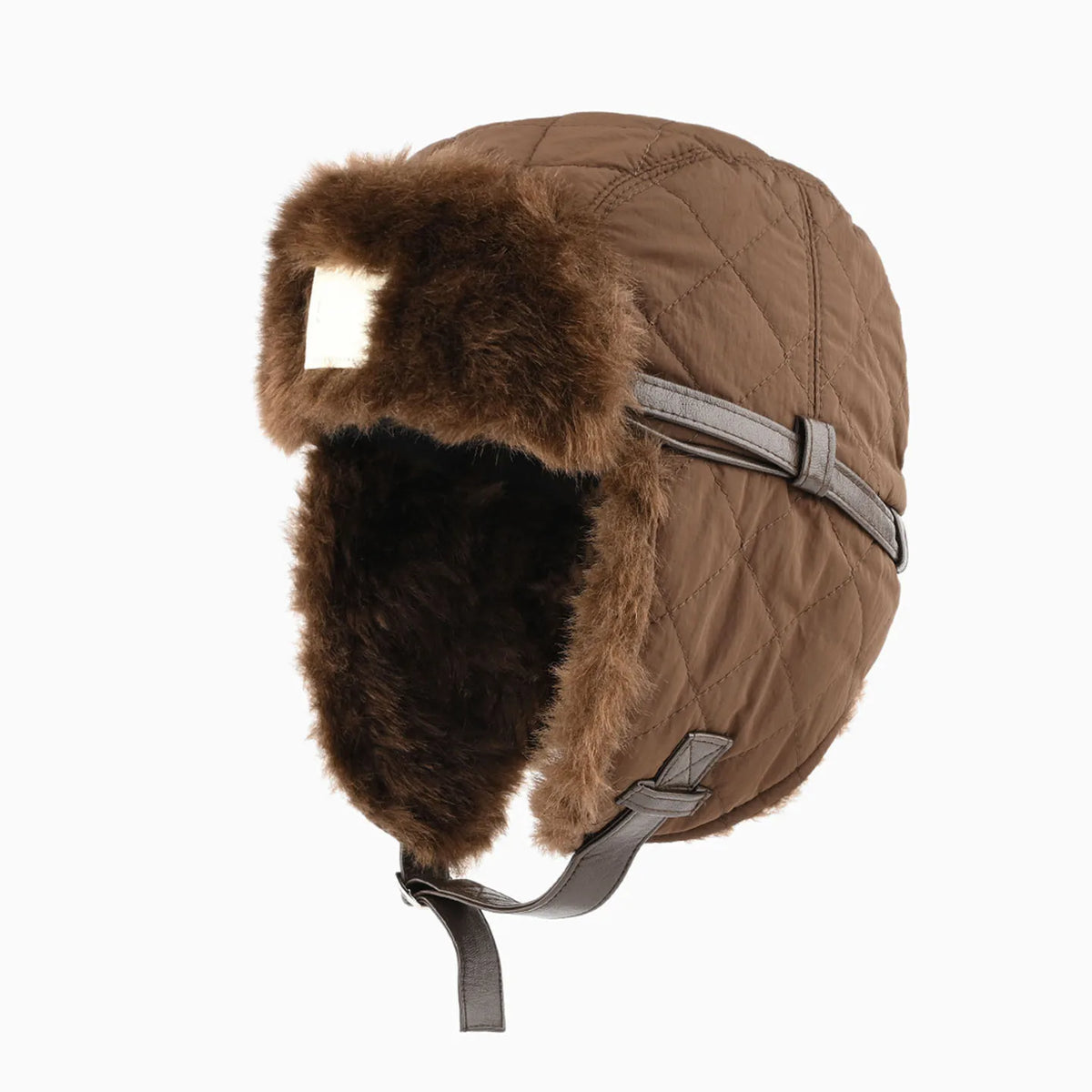 Winter Aviator Hat with Faux Fur Trim