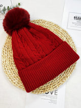 Women warm beanie hat men Plush and thickened cap winter ear protection high-end ski hat warm big head knit hat women's winter