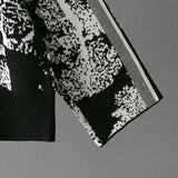 Women’s Knit Animal Print 2-Piece Set - Wide Leg Pants & Sweater