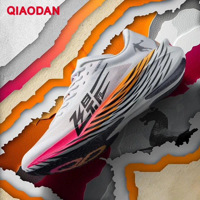 QIAODAN Feiying PB4.0 Full Palm Carbon Plate Running Shoes Men's 2026 Shock Breathable Marathon Sports Sneakers BM23240299