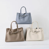 Luxury Brand Silver Buckle Women Bags Genuine Leather Handbags Women Shoulder Bags Cowhide Autumn Winter New Square Women Totes