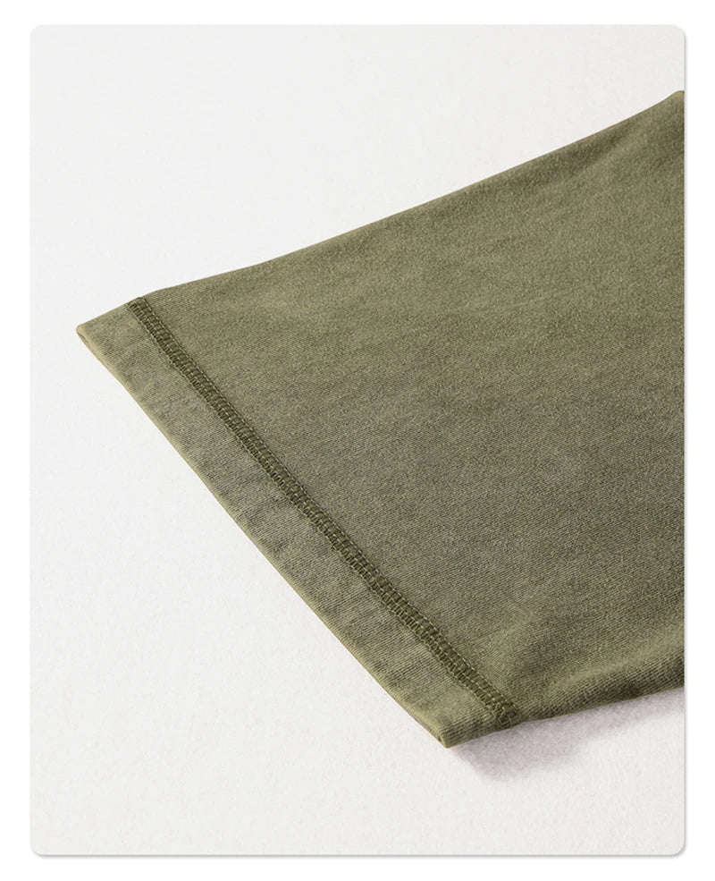 Men's Washed Cotton T-Shirt, Loose Fit 275gsm