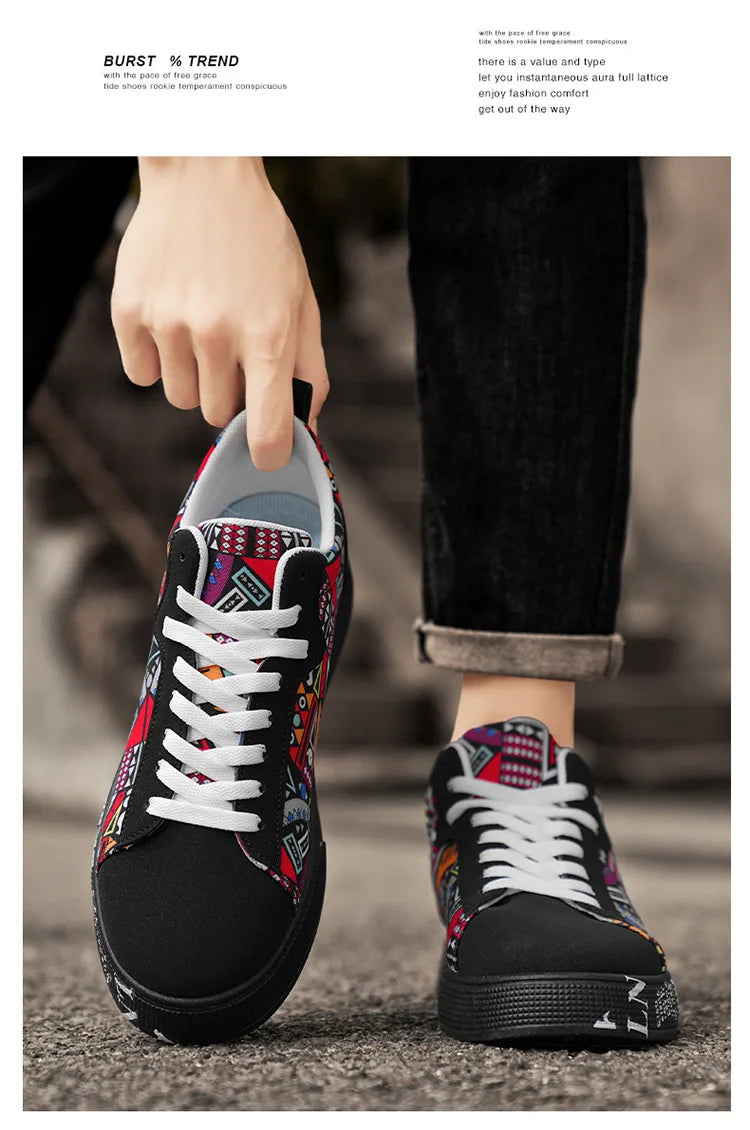 Men’s Graffiti Platform Sneakers
