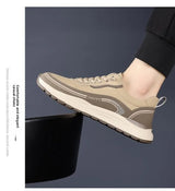 2026 Mens Leather Casual Shoes Slip On Comfortable Breathable Lightweight Non Slip Waterproof Loafers