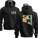 Men's Ski & Snowboard Graphic Hoodie for Fall and Winter