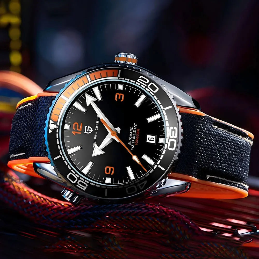 PAGANI DESIGN New PD-1679 Men's Watch Japan 8215 Movement Mechanical Watches Sapphire Glass 100M Waterproof Automatic Wristwatch