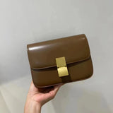 Women’s Genuine Leather Shoulder Bag 2025 Trend Brand Small Square Bags Luxury Designer Handbag Fashion Messenger BagsTofu Bags