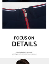 CHCH 2025 Spring New Men's Jackets Solid Sports Jacket Men Business Casual Autumn Thin Coat Zip Up Coat with Pockets Clothing