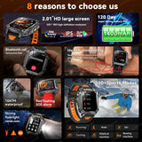 2026 Military-Grade Outdoor Sports Smartwatch 1400mAh