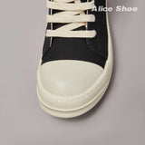 Brand Men Shoe Casual High Top Women Sneaker Quality Black Ankle Boot Designer Leather Zipper Metal Hole Luxury Laces Flat Shoe