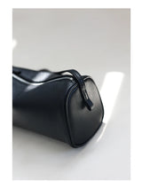 Full Grain Leather Soft Balck Small Size Crossbody Bags For Women Luxury Adjustable Shoulder Strap Underarm Bag Portable Handbag