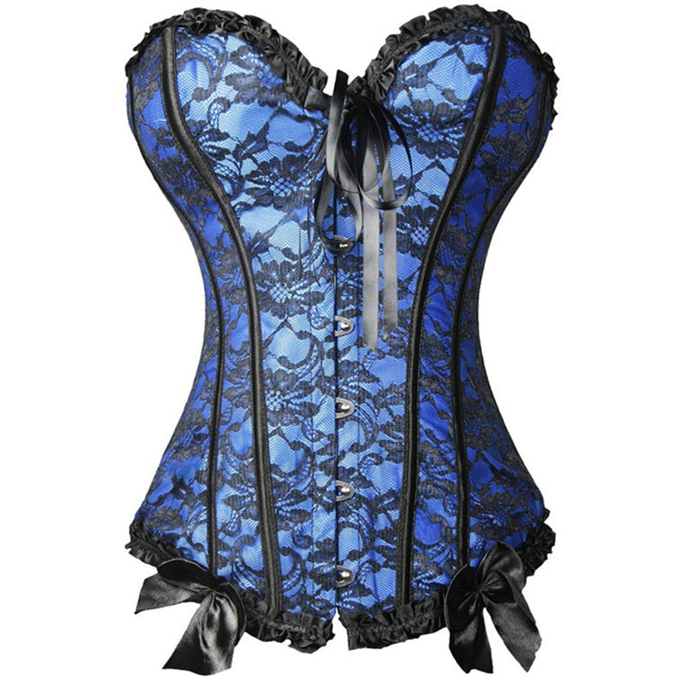 Gothic Overbust Corset Top - Slimming Waist Cincher
