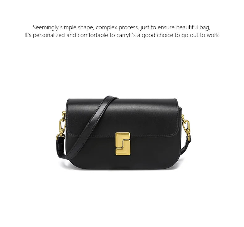 Genuine Leather Woman Bag Small Square Shoulder Bag Handbags Ladies Crossbody Bags Luxury Designer Minimalism Bag Tofu Bag