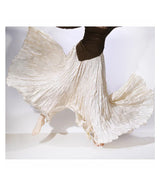 Elegant High-Waist Pleated Maxi Skirt for Women