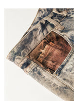 TOYOUTH Women Jeans 2026 Spring New Wilderness Wasteland Style Mid Low Waist Loose Printed Wide Leg Pants