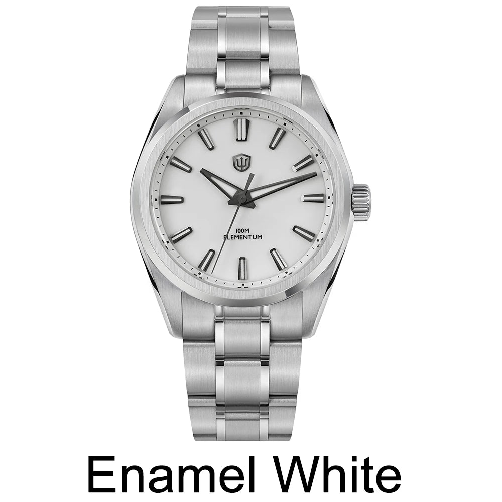 Watchdives WD0003C Quartz Watch VH31 Sweep Seconds Movement 38mm Ice Crack Dial Sapphire Luminous 100m Waterproof Men Wristwatch