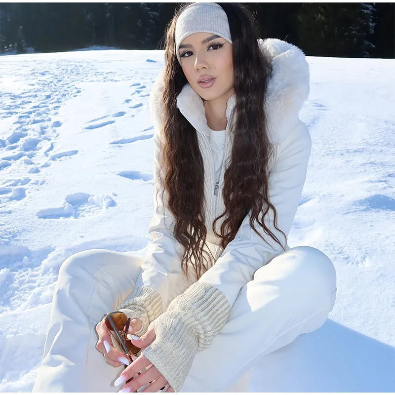 Women’s All-Weather Hooded Ski Jumpsuit