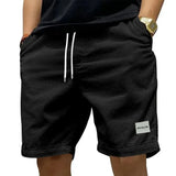 Men's Cotton Cargo Shorts with Elastic Waist