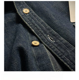 Men's Japanese Vintage Heavyweight Denim Shirt