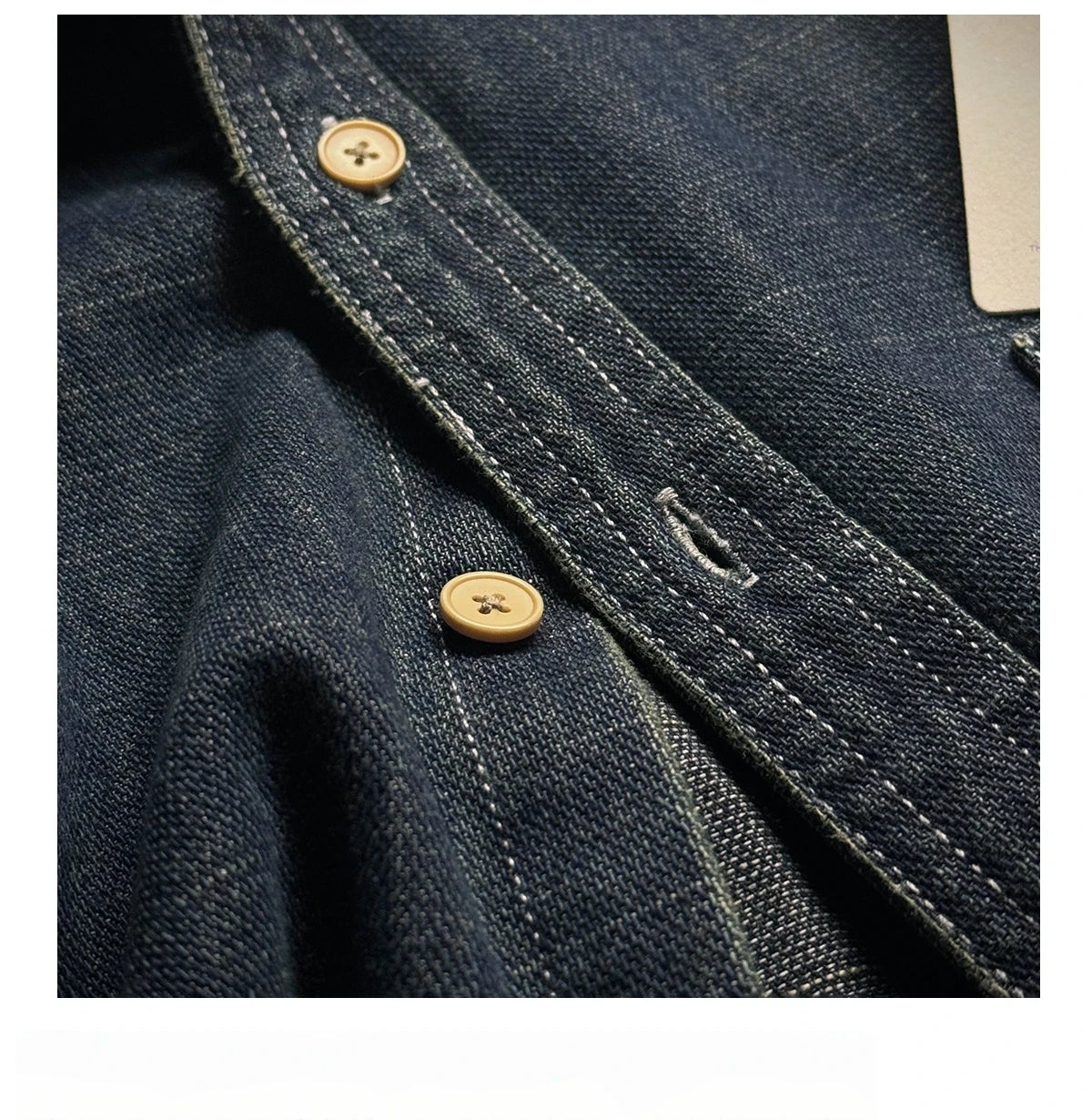 Men's Japanese Vintage Heavyweight Denim Shirt