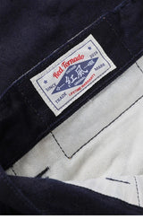 Red Tornado Officer Trousers – 14oz Indigo Selvedge Denim