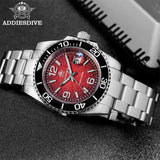 ADDIESDIVE Ceramic Bezel Colorful Dial Quartz Watches 41mm AD2513 Reloj Hombre 200m Waterproof BGW9 Luminous Diver Watch For Men