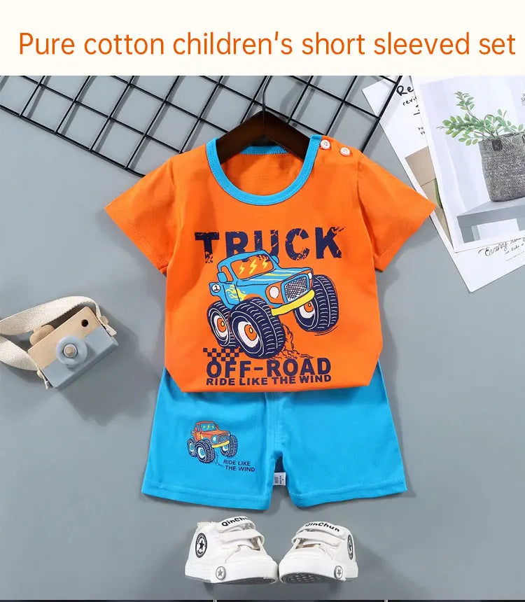 Kids' 100% Cotton Summer Set