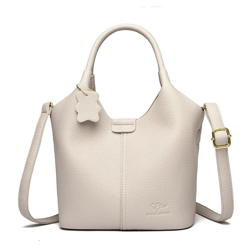 Brand High Quality Soft Leather Large Capacity Top-handle Bags Female Handbags Women Shoulder Crossbody Totes Messanger Bag Sac