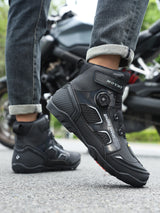 Motorcycle Riding Men Boots Waterproof Motocross Cycling Shoes Off-Road Motorbike Racing Anti-drop Breathable Equipment Sof