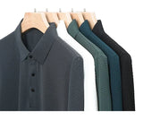 Men's Ice Silk Polo Shirt – Breathable Smart Casual Tee