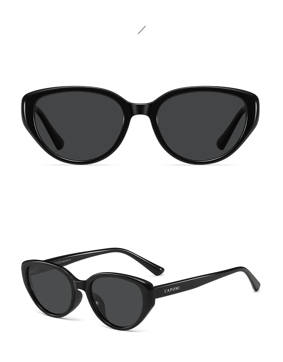 CAPONI Cat Eye Polarized Sunglasses for Women