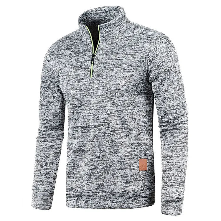 Men’s Half-Zip Stand Collar Sweatshirt