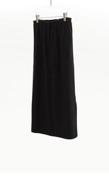 Elegant 100% Wool Elastic-Waist Skirt