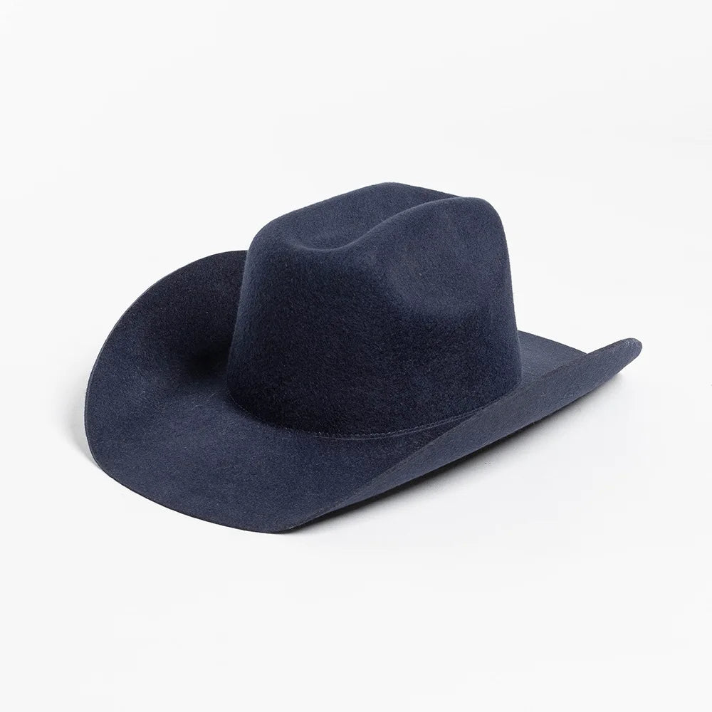 USPOP Wide Brim Wool Cowboy Hat – Unisex Felt Fedora