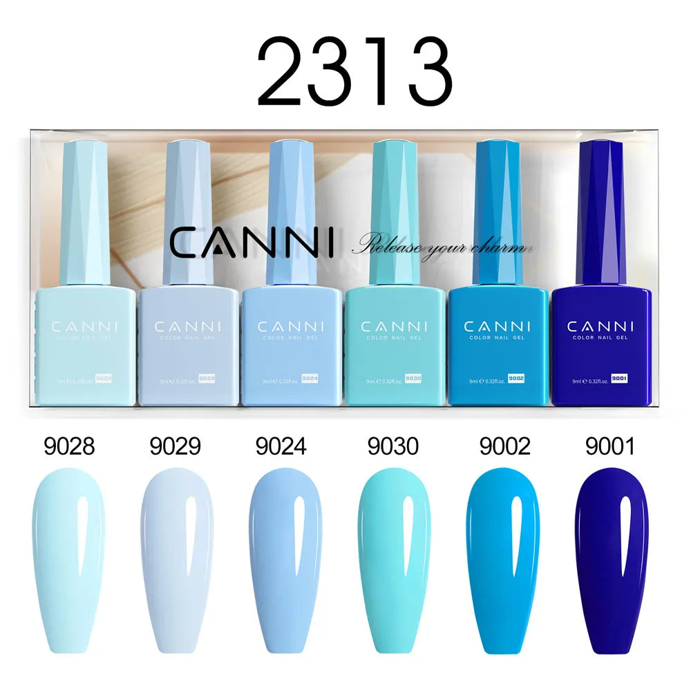 CANNI Nail Gel Polish Set HEMA TPO FREE Jelly Nude Color Rubber Base UV Construction Gel Semi Permanent Soak off UV LED Gel Nail