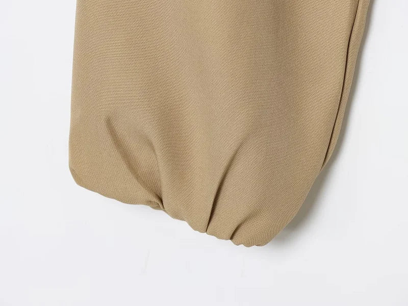 MUJER Women's Puffed Varsity Bomber Jacket | Cropped & Chic
