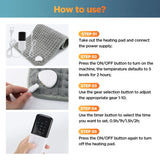 Electric Heating Pad 30*60cm Multifunctional Heating Blanket Cushion 9&10 Levels Temperature Body Back Warmer For Home Office