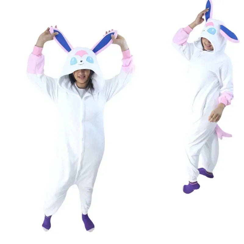 okemon Cosplay Kigurumi Onesie Snorlax Jigglypuff Umbreon Gengar Costume Halloween Adult Anime Bulbasaur Pajamas
