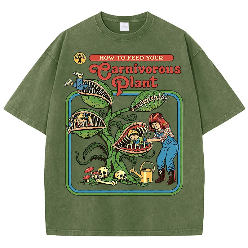 Men’s Plant Graphic Washed Cotton T-Shirt