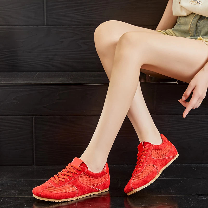 AIYUQI Women's Mesh Flat Sneakers – Elegant Summer Style