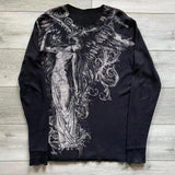 Y2K Grunge Oversized Skull Graphic Tee