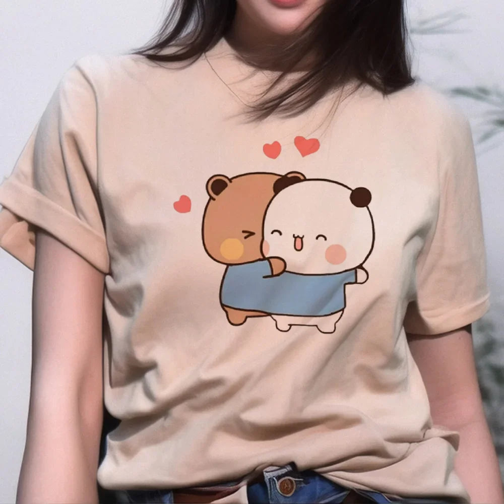Bubu and Dudu Women’s Fashion Cartoon Tee - Casual Streetwear Designer Crop Top