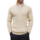 Men's Quarter-Zip Long Sleeve Sweater