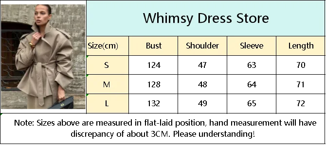 Solid Lapel Double-Breasted Trench Coat – Autumn 2025 High Waist Windbreaker