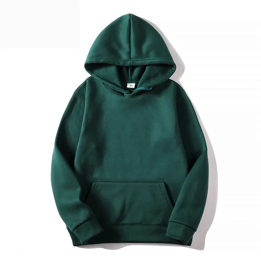 Fleece Pullover Hoodie with Pockets