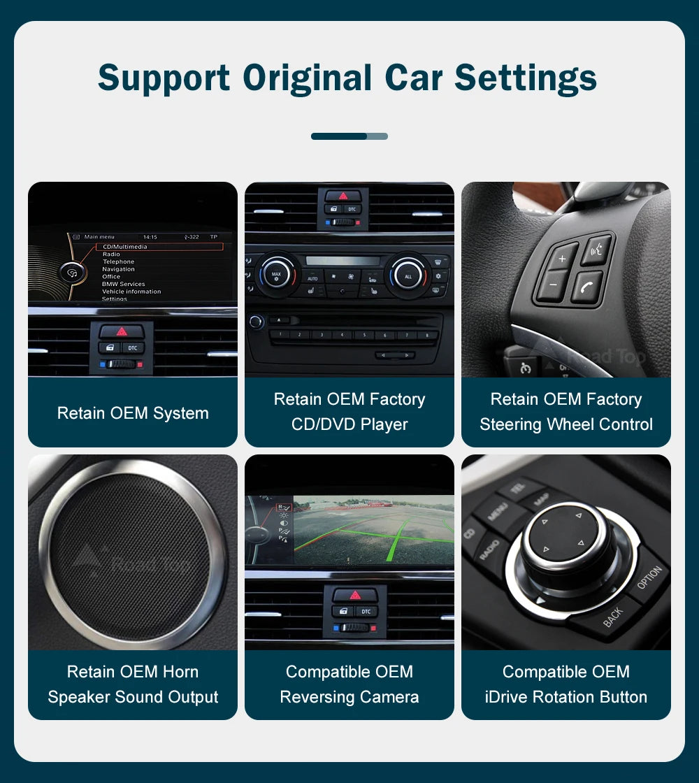 8.8'' Wireless CarPlay & Android Auto for BMW 3/5 Series – CCC & CIC Multimedia Screen