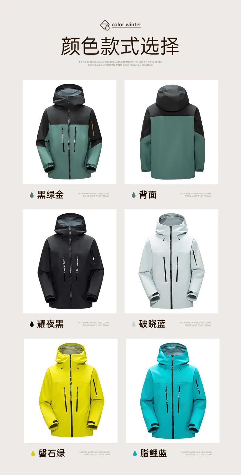 2026 Same as bird home Outdoor Sports Camping Mountaineering Fashion Men's Windproof British Wind Hooded Simple Storm Jacket
